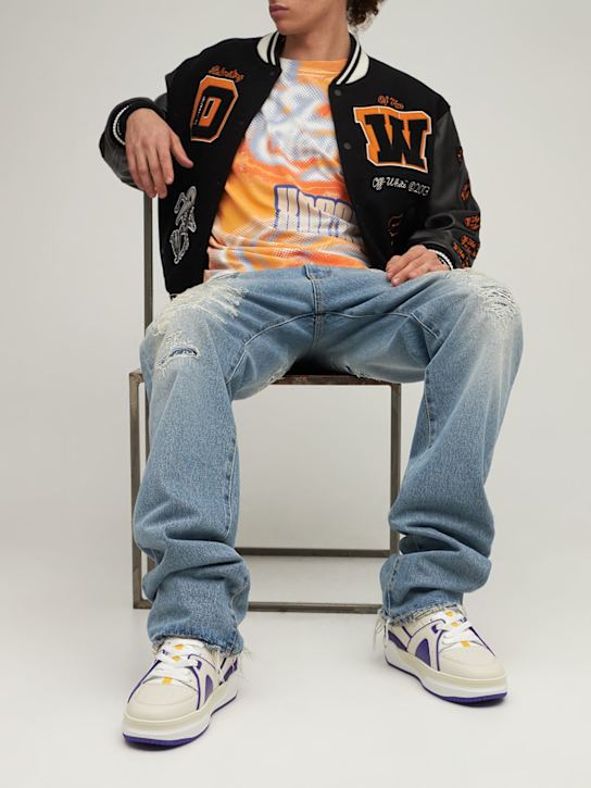 JUST DON - Sneakers Basketball Courtside Hi in pelle