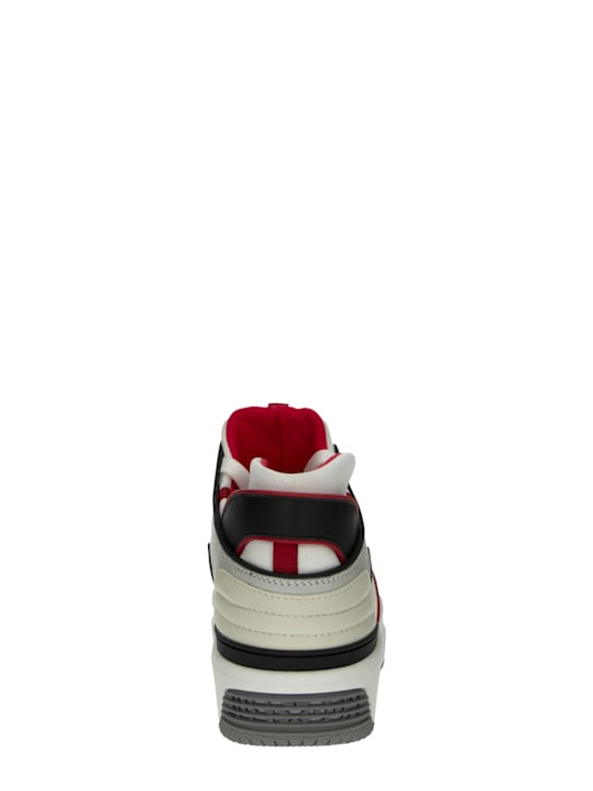 JUST DON: Sneakers Tennis Courtside Mid in pelle