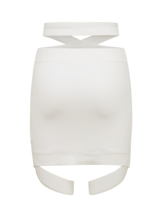 Dion Lee: LVR Exclusive knit rayon mini skirt