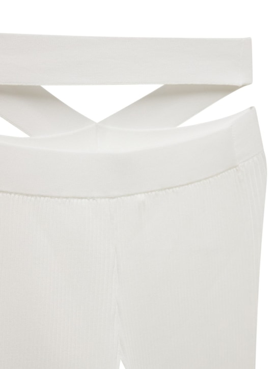 Dion Lee: LVR Exclusive rayon rib flared pants