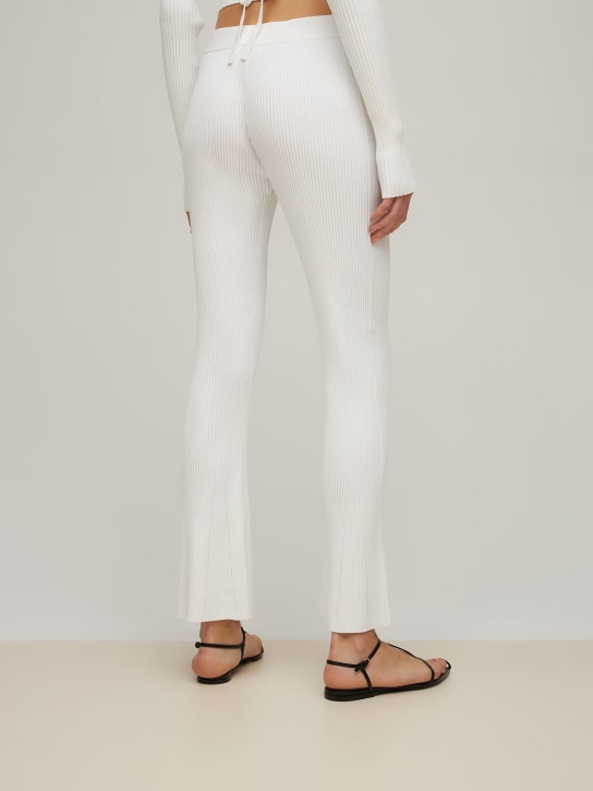 Dion Lee: LVR Exclusive rayon rib flared pants