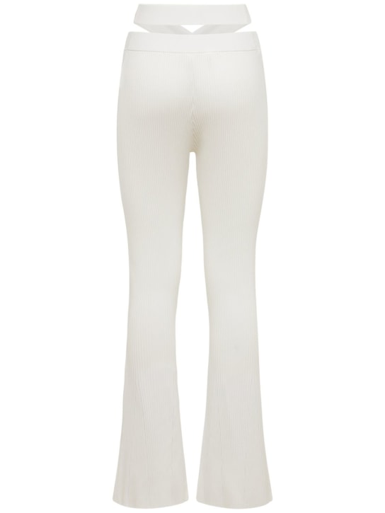 Dion Lee: LVR Exclusive rayon rib flared pants