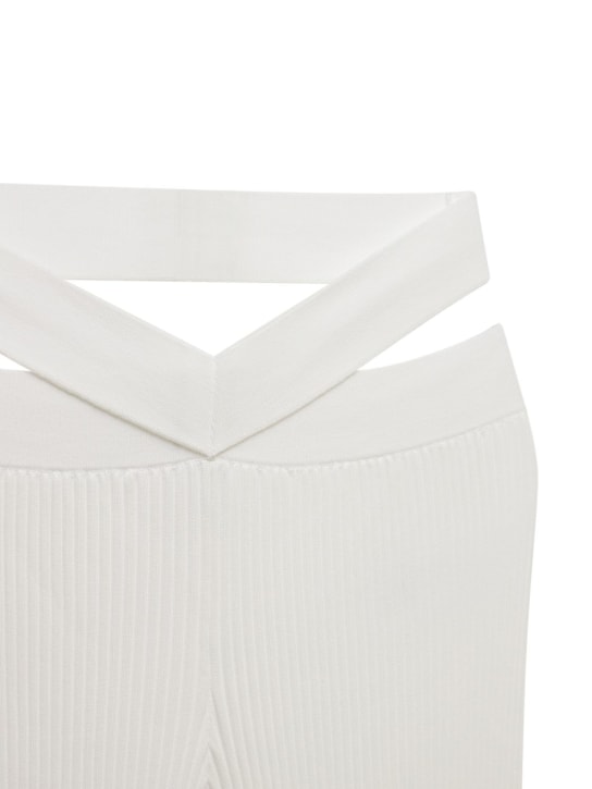 Dion Lee: LVR Exclusive rayon rib flared pants