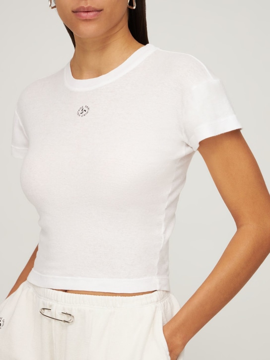 Sami Miro Vintage: T-SHIRT AUS BIO-BAUMWOLLE UND HANF MIT MONDMOTIV