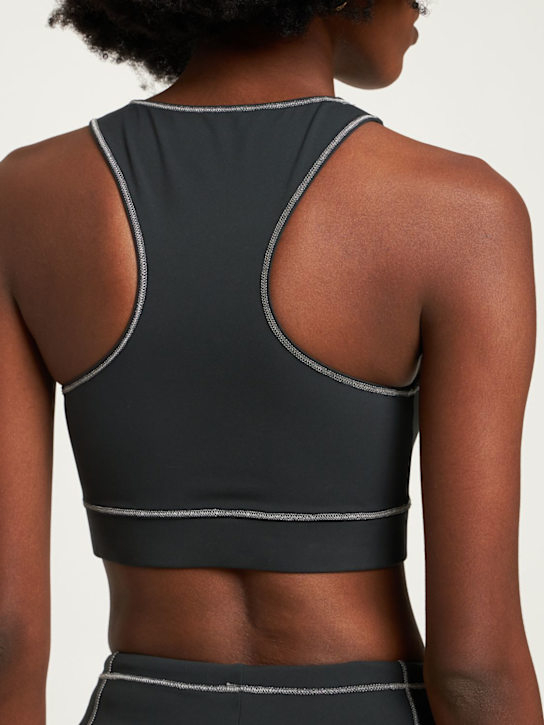 Lido: Crewneck stretch tech bra top
