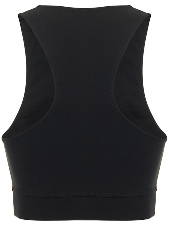 Lido: Brassière en tissu tech stretch à col ras-du-cou