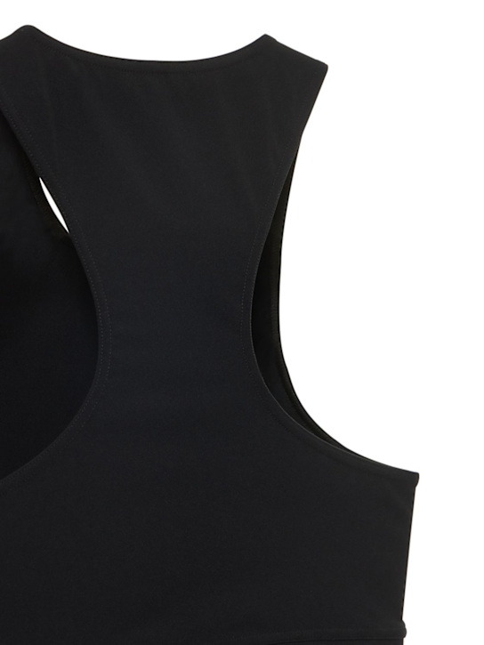 Lido: Brassière en tissu tech stretch à col ras-du-cou