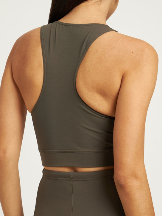 Lido: Crewneck stretch tech bra top