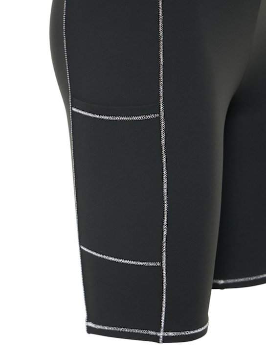 Lido: Shorts biker vita alta in techno stretch