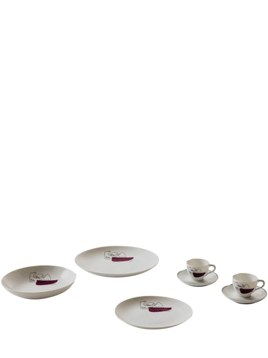 Cassina: Set: 2 Dinnerteller „Service Prunier“