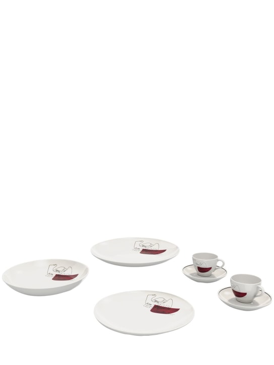 Cassina: Set: 2 Dinnerteller „Service Prunier“