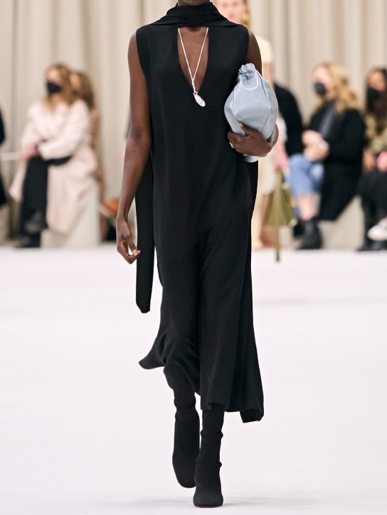 Jil Sander - Robe midi en maille de laine mélangée fine