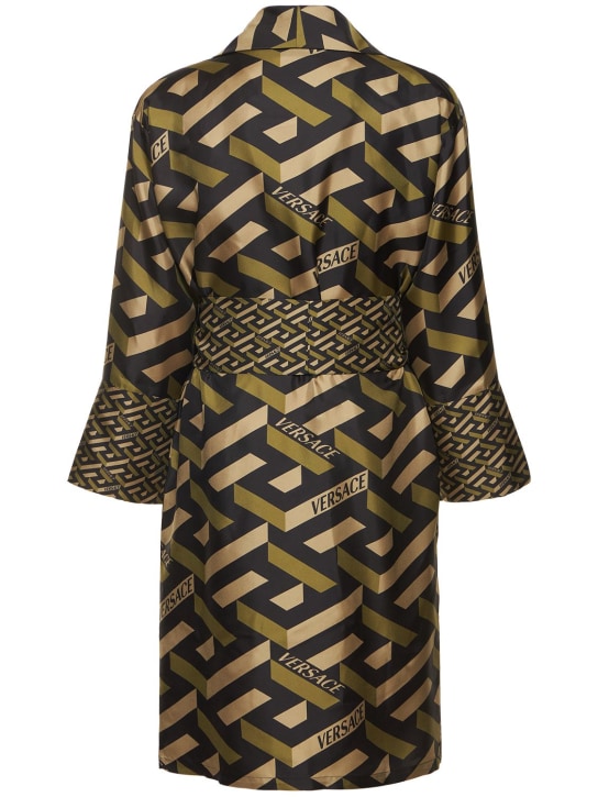 Versace: Monogram-Morgenmantel