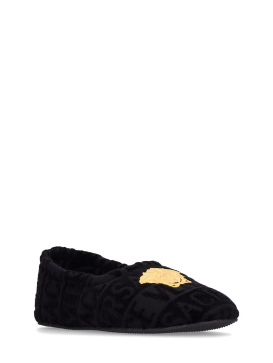Versace - Pantoufles en coton Medusa