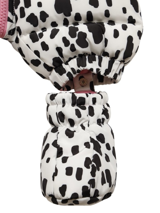 Chiara Ferragni: Barboteuse en nylon imprimé dalmatien
