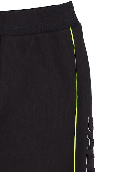 Balmain: Cotton sweatpants w/ logo side bands