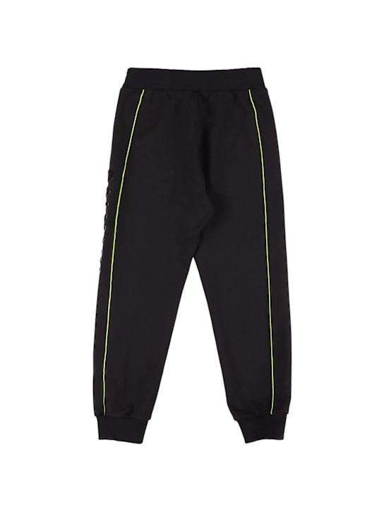 Balmain: Cotton sweatpants w/ logo side bands