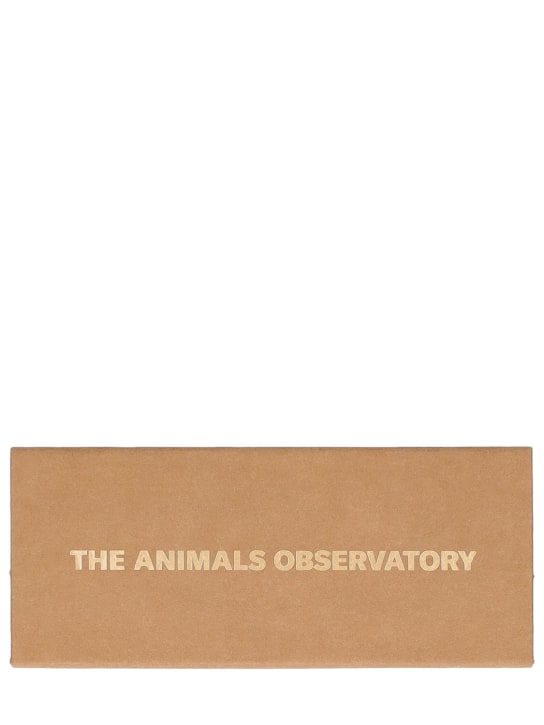 The Animals Observatory: Logo print recycled poly sunglasses