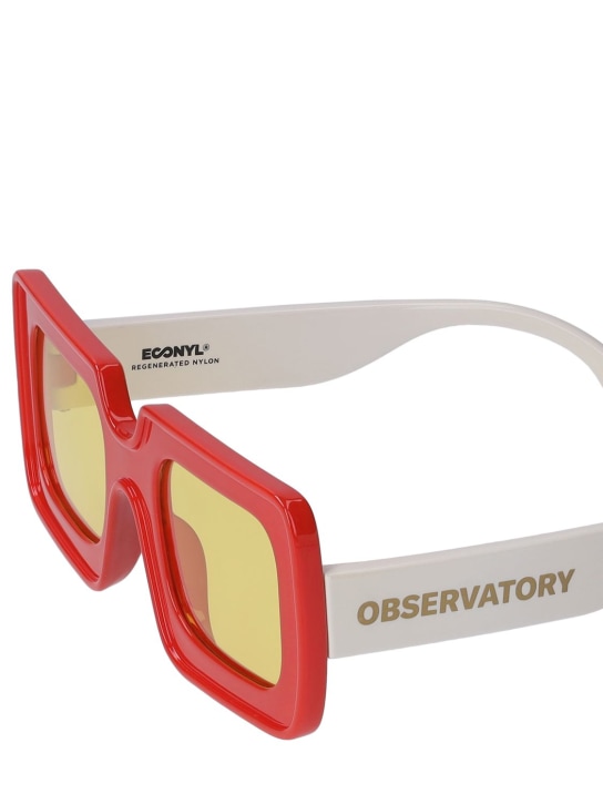 The Animals Observatory: Logo print recycled poly sunglasses