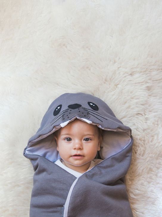 BABY BITES - Couverture phoque en coton