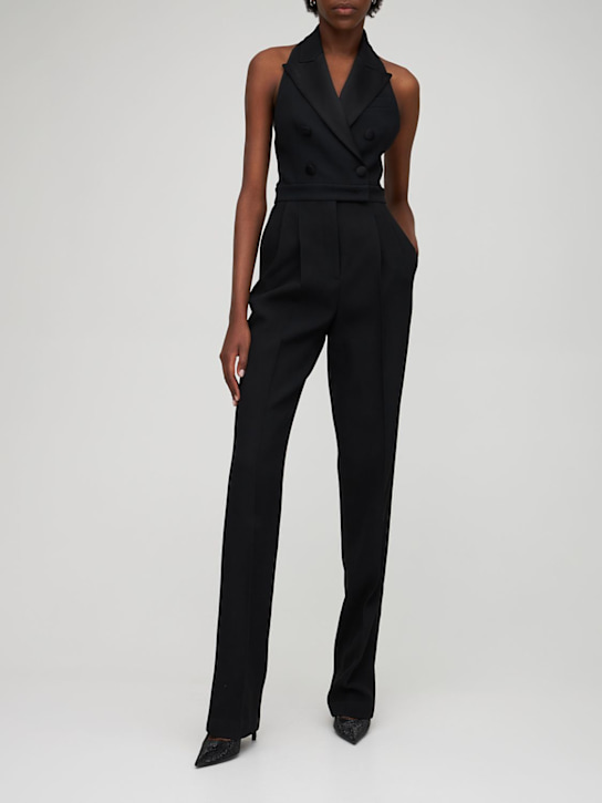 Michael Kors Collection: Combinaison en crêpe sablé à encolure licou