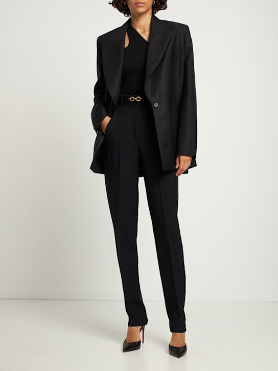 Michael Kors Collection: Smokinghose aus Kreppsable
