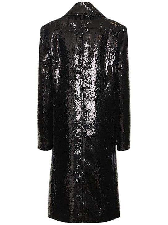 Michael Kors Collection: Sequin double breasted Chesterfield coat