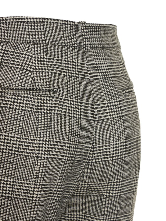 Michael Kors Collection: Yasmeen wool glenplaid flannel trousers