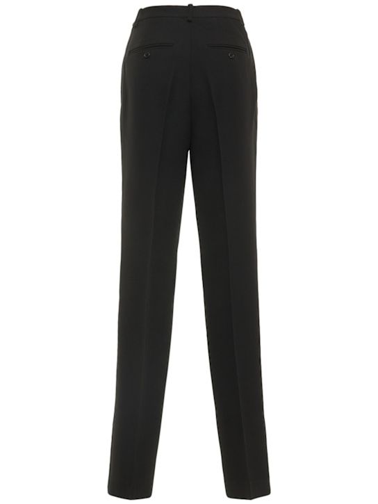Michael Kors Collection: Pantalon droit plissé en gabardine Mika
