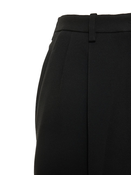 Michael Kors Collection: Pantalon droit plissé en gabardine Mika