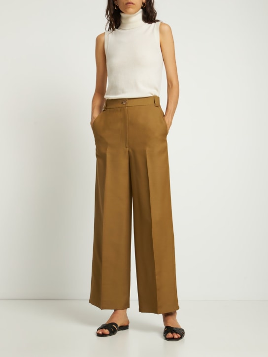 Michael Kors Collection - Top collo alto in maglia di cashmere