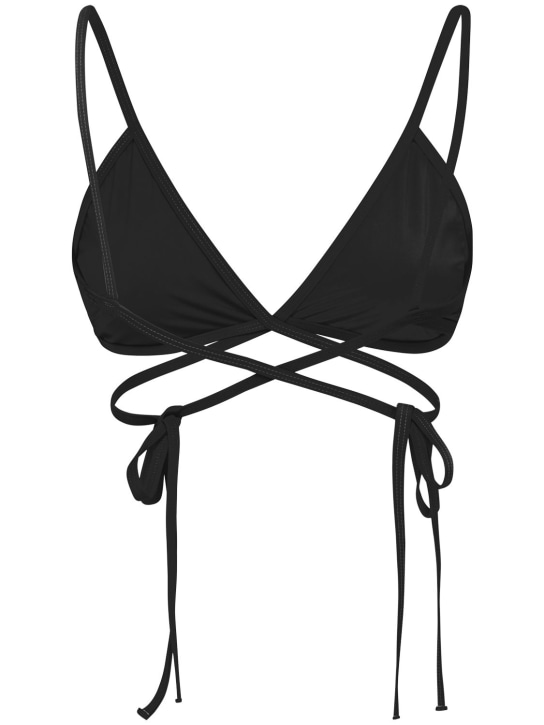 Christopher Esber: Top de bikini envolvente de Lycra