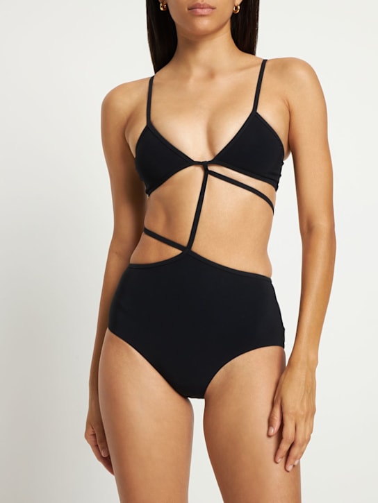 Christopher Esber - Bandeau tie one piece swimsuit