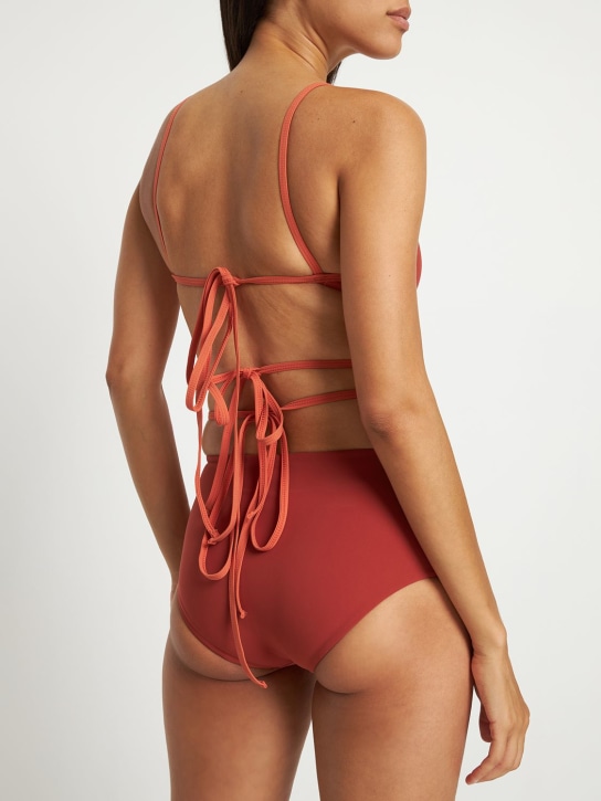 Christopher Esber: Wrapped tie Lycra bikini top