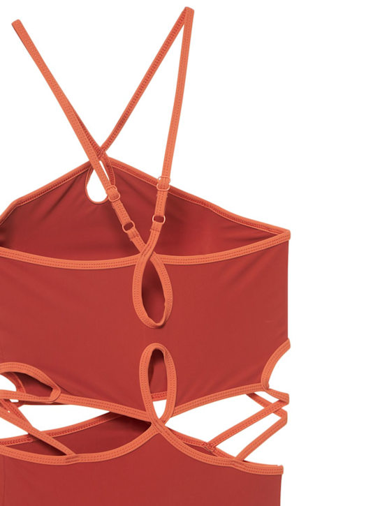 Christopher Esber: Bañador entero de Lycra con cuello halter