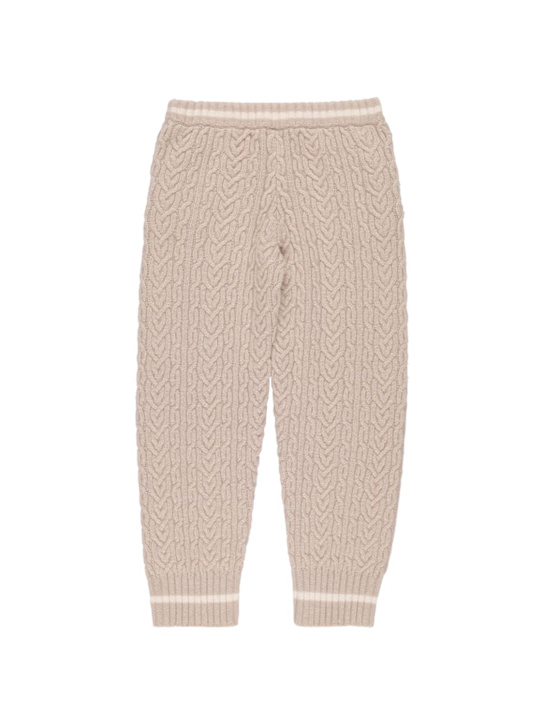 Brunello Cucinelli: Pantaloni in maglia di cashmere a trecce