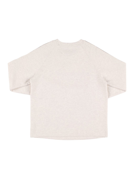 Brunello Cucinelli: Logo embroidery cotton sweatshirt