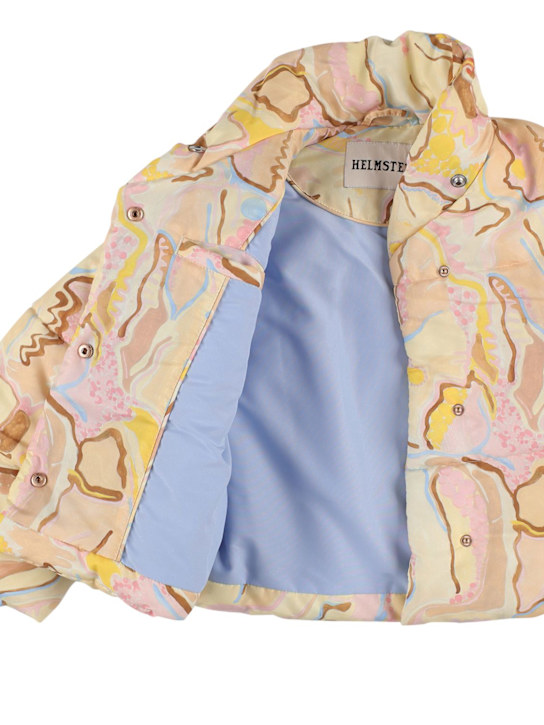 HELMSTEDT: Chaqueta acolchada de reciclado estampado