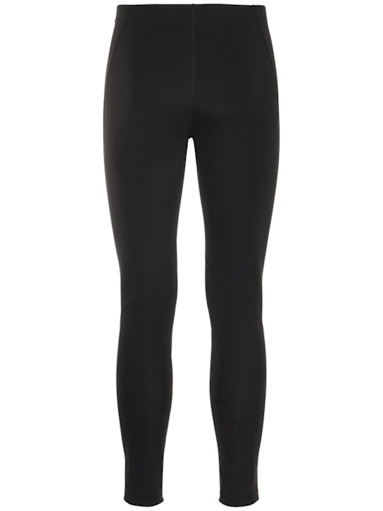 Jil Sander: LEGGINGS AUS TECHNOSTOFF MIT LOGODRUCK