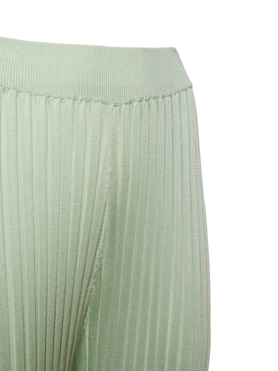 Jil Sander: Pantalon en jersey de viscose à plis