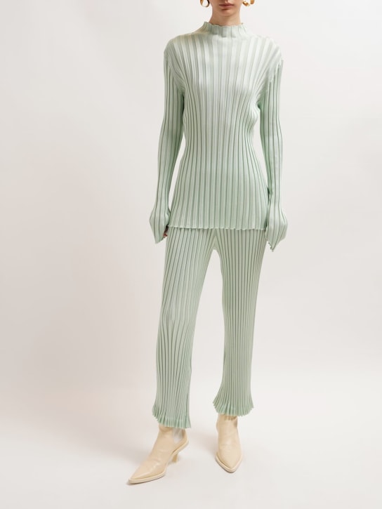 Jil Sander: Pantalon en jersey de viscose à plis