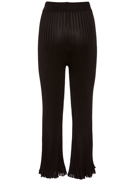 Jil Sander: Pantalon en jersey de viscose à plis