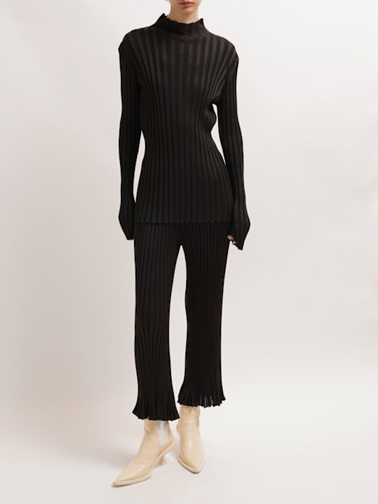 Jil Sander - Pantalon en jersey de viscose à plis