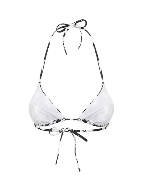 Dsquared2: Top bikini a triangolo con logo