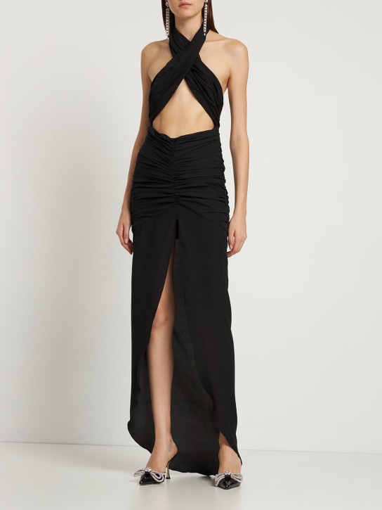 Giuseppe Di Morabito - Vestito in crepe de chine con cutout