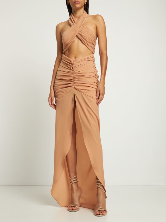 Giuseppe Di Morabito - Vestito in crepe de chine con cutout