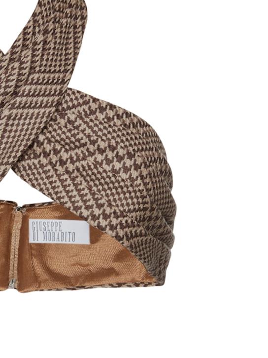 Giuseppe Di Morabito: Prince of Wales wool crop top