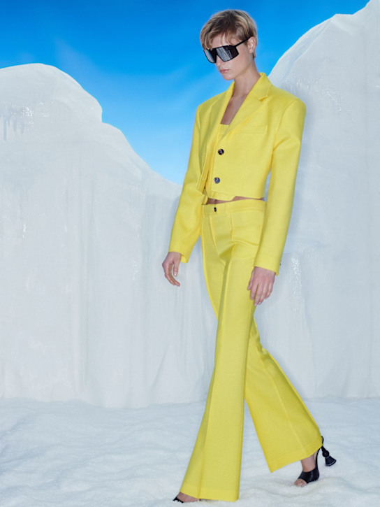 Giuseppe Di Morabito - Pantaloni svasati leggeri in lana