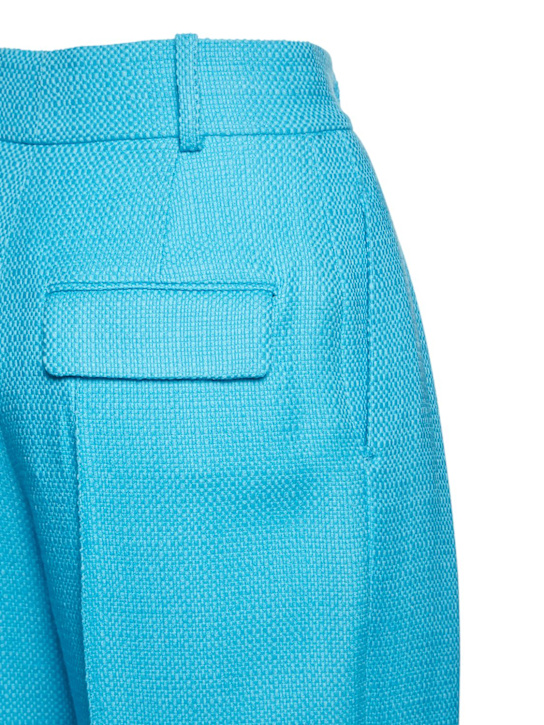 Giuseppe Di Morabito: Pantaloni larghi in lana texturizzata