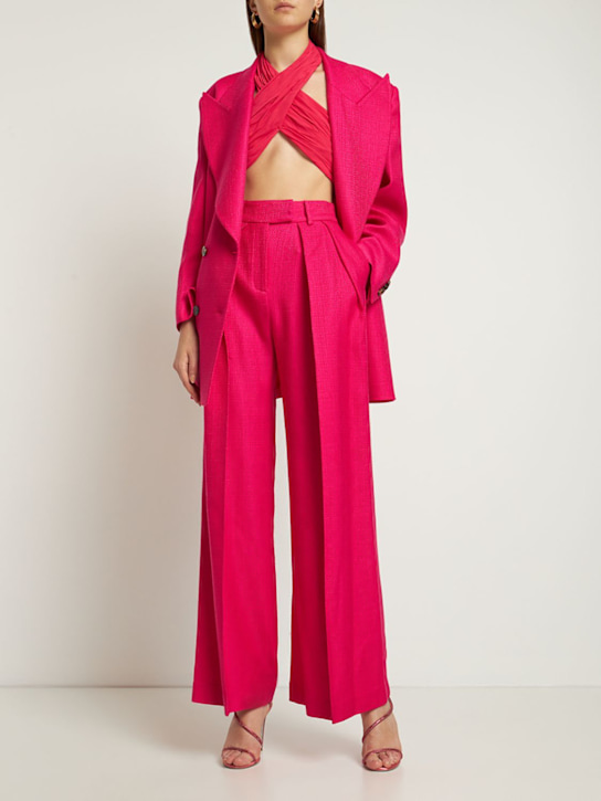 Giuseppe Di Morabito - Pantaloni larghi in lana texturizzata